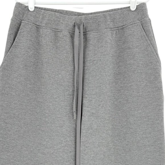 Lillusory Women's Wide Leg Elastic Drawstring Stretch Grey Sweatpants Size 8 - Picture 3 of 10